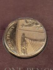 2008 BUNC 1p Dent Shield One Pence Penny Coin New Design Brilliant Uncirculated