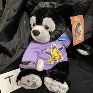 Disney HIDDEN MICKEY PRE DUFFY Hannah Montana Oso Negro Peluche Parque Temático RARO - Imagen 1 de 12