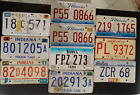 Illinois Indiana Iowa 10pc License Plate Lot Craft Collect VTG Specialty Expired