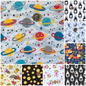polycotton fabric quality craft material fat quarter metre children novelty A - Picture 1 of 62
