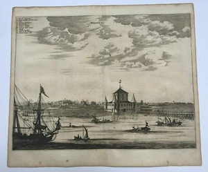 BRASIL BOAVISTA RORAIMA 1673 Arnoldus MONTANO GRANDE VISTA ANTIGUA SIGLO 17 - Imagen 1 de 6