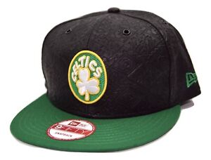 Boston Celtics New Era 9FIFTY 2Tone  PU Leather NBA Basketball Snapback Cap Hat