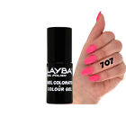 Layla Layba Smalto Gel Polish Uv Per Unghie Semipermanente Pink Fluo 707 5ml