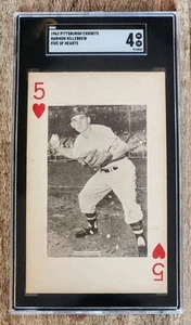 1962 Pittsburgh Exhibits HARMON KILLEBREW (5 OF HEARTS) SGC 4 RARE! LOW POP! - Picture 1 of 2