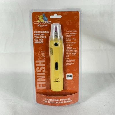 Amoladora de uñas LED de dos velocidades inalámbrica profesional Conair PRO para perros y gatos (PGFLNG) Foto 1 de 4