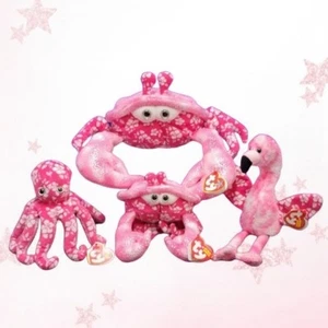 🌸 HIBISCO 🌸 Juego de 4 gorro TY AMIGO Y BEBÉS - MWMT'S - Imagen 1 de 5