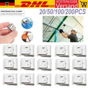 10-200 Stück Solarkabel Drahtklemmen Solarpanel Kabelclips PV Modul Kabelklemmen - Bild 1 von 12
