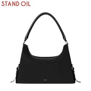 STAND OIL Mushy Bag Nylon - Black Women Shoulder Bag K-Fashion - Picture 1 of 4