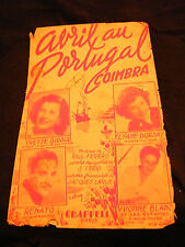 "Partitura Abril A Portugal Giraud Dorsay Renato Blanco Music Sheet "