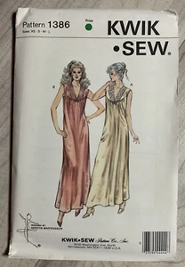 Kwik Sew Vintage Muster 1386 Misses Nachthemd Gr. XS-S-M-L Neu Versiegelt - Bild 1 von 2