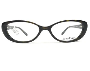 Bebe Eyeglasses Frames Round FRILLY BB5052 215 TORTOISE Oval Full Rim 52-16-135 - Picture 1 of 10