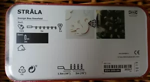 IKEA Strala Squirrel LED Tree Decoration White STRÅLA Xmas Fairy Lights Battery - Picture 1 of 3