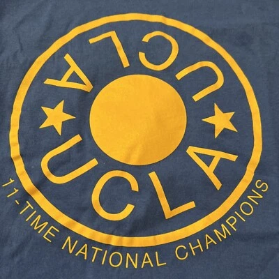 加州大学洛杉矶分校熊队篮球 T 恤 11x 全国冠军 XL NCAA College 复古 — 第 1/4 张图片