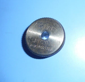 A.G. Davis * 0.18720" * Class XX * Master Ring Gage * .0003 Under  .1875 3/16 - Picture 1 of 2