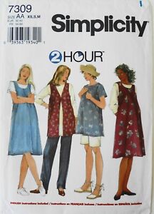 Simplicity 7309 Misses Maternity Tunic Jumper Pants Shorts Sewing Pattern 6-16