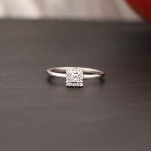 SALE‼️.138 CTW Diamond Engagement Ring 18k White Gold ER0264-WG