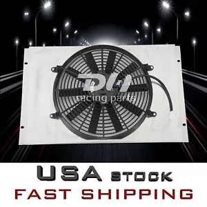 Aluminum Shroud+Plastic Fan 14" For 1970-79 Dodge B200/300/Ramcharger 5.2/5.9L - Picture 1 of 8