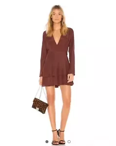 Sir The Label Silk Adilene Plum Mini Dress 1 ( US 4 ) $260 Demure Fairy - Picture 1 of 14