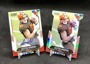 2021 Score Austin Hooper Lot! AUTO + /10 Die-Cut SSP No. 110 C-LAND DAWG POUND🐾 - Picture 1 of 12