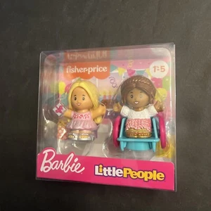 Fisher-Price Little People Barbie Figure 2 Pack Girl in Wheelchair 2022 NEW - Picture 1 of 3