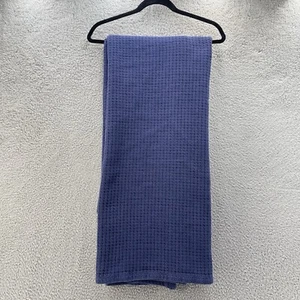 Pottery Barn Kids Throw Blanket Top Sheet Navy Blue Cable Knit Nautical 73x53 - Picture 1 of 5
