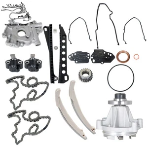 Timing Chain Kit Oil&Water Pump Cover Gasket For Ford F150 Lincoln 5.4L 3V - Picture 1 of 14