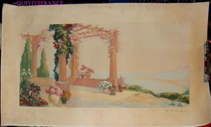 LITOGRAPHIE PAYSAGE SIGNÉ DE MARICLLAC - Picture 1 of 6