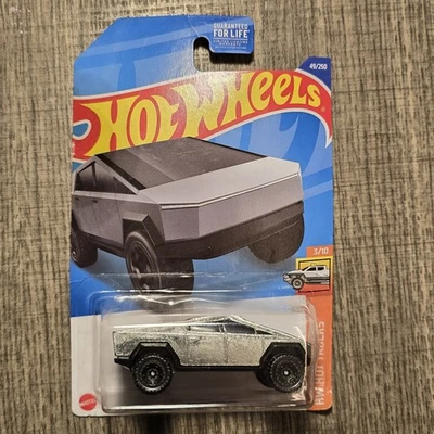 Hot Wheels Tesla Cybertruck HW 2021 Hot Trucks 3/10 (49/250) sellado de fábrica nuevo Foto 1 de 2