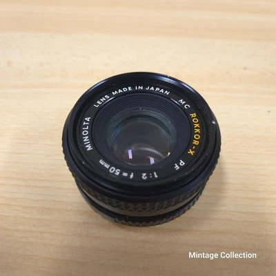 Minolta MC ROKKOR-X PF 1:2    F= 50MM  Manual Focus Camera Lens Made In Japan - Image 1 of 4