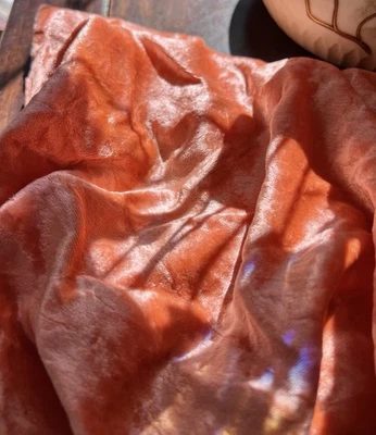 RARE BEAUTIFUL ANTIQUE FRENCH SILK VELVET FABRIC FRG LATE TEENS 20s - Image 1 of 2