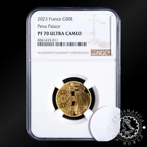 2023 - 1/4 Oz Gold PROOF - Palais Pena Sintra - FRANCIA - NGC PF70 UC - Picture 1 of 2