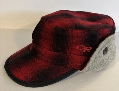 Gorra Outdoor Research Yukon Talla S Mezcla de Lana Buffalo Cuadros Sherpa Forrada Orejeras Foto 1 de 4