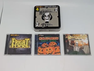 Drew's Famous Ultimate Halloween Terror CD Tin Box 4 Pack* (*NO DVD*) Collection - Picture 1 of 15