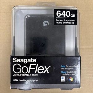 Seagate FreeAgent GoFlex 640 GB Storage Portable External Hard Drive - Afbeelding 1 van 9