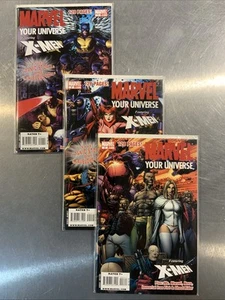 Marvel Your Universe con X-Men #1-3 ottime condizioni 2009 Marvel Comics - Foto 1 di 4