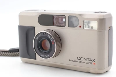 ALL Works [Exc+5] Contax T2 Titan Silver Point & Shoot Film Camera From JAPAN - Bild 1 von 4