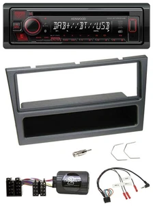 Kenwood Lenkrad CD USB Bluetooth DAB Autoradio für Opel Agila Corsa C Omega schw - Bild 1 von 9