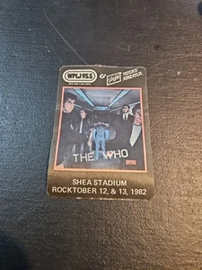 The WHO SHEA STADIUM CONCERT Pass 1982 - Picture 1 of 1