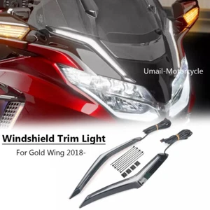 For Honda Gold Wing GL1800 Tour 2018-2024 LED Windshield Trim Light Brake Lamp - Picture 1 of 6