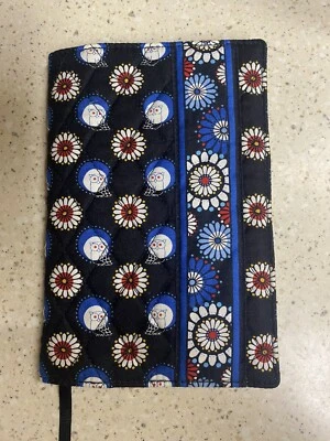 Vera Bradley Quilted Black Night Owl Book Bible Cover Ribbon Bookmark NWOT - Image 1 of 4