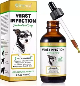 Yeast Infection Treatment for Dogs - Natural Remedy Itchy Skin & Ear Relief 60ml - Picture 1 of 9