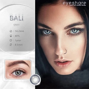 BALI GRAY Farbige Jahreslinsen Kontaktlinsen Augenlinsen ohne Stärke - Bild 1 von 5