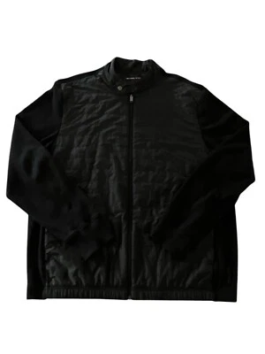 Chaqueta Michael Kors Hombre Moderna Negra Dos Tonos XL Nueva Sin Etiquetas Foto 1 de 4