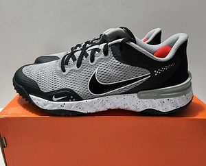 Nike Alpha Huarache Elite 3 Turf Grey Black Men's Shoes Sz 9 (CK0748-011) - Picture 1 of 12