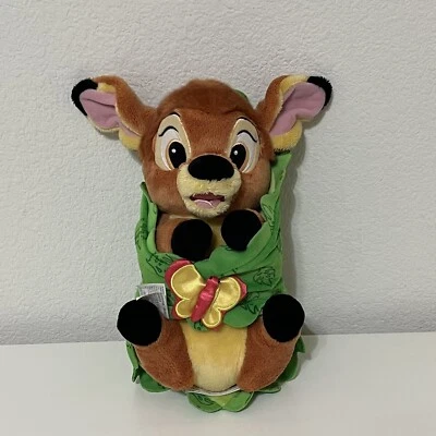 Disney Parks Disney Babies Bambi Baby Plush with Green Butterfly Blanket - Image 1 of 4