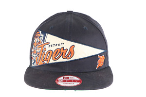 Nouvelle époque Detroit Tigers Baseball fanion drapeau épelé chapeau snapback casquette marine