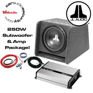 JL Audio CP110 10" geschlossener BassWedge portiert + JL JX250/1 Verstärker + Kabelsatz - Bild 1 von 1