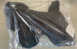Pottery Barn Dog Shaped Pillow BLACK Cozy Sherpa~ New - Picture 1 of 3
