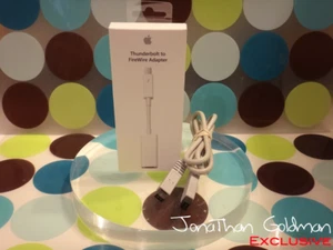 Apple Thunderbolt to FireWire Adapter MD464LL/A A1463 NEW BOX with FW800 Cable - Afbeelding 1 van 2