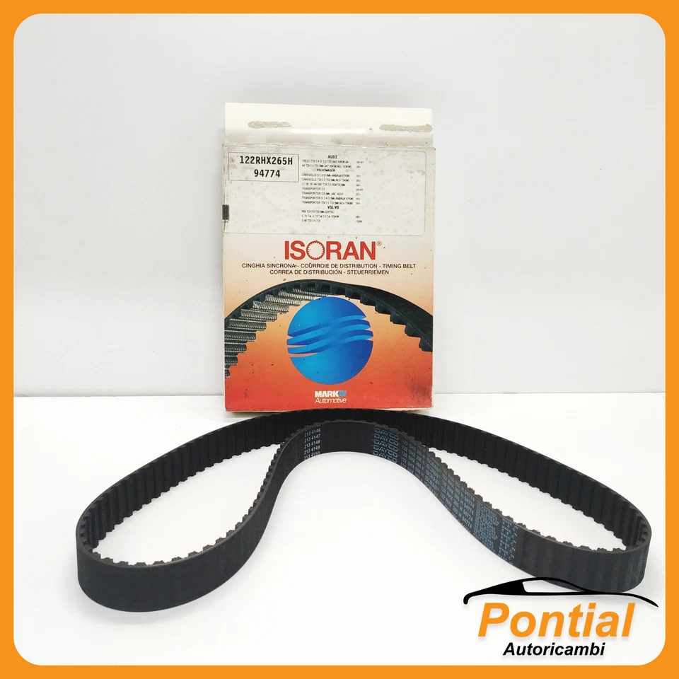 122RHX265H 94774 ISORAN CINGHIA DISTRIBUZIONE PER AUDI 100 2.5 TDI VOLVO 850 Foto 1 de 3